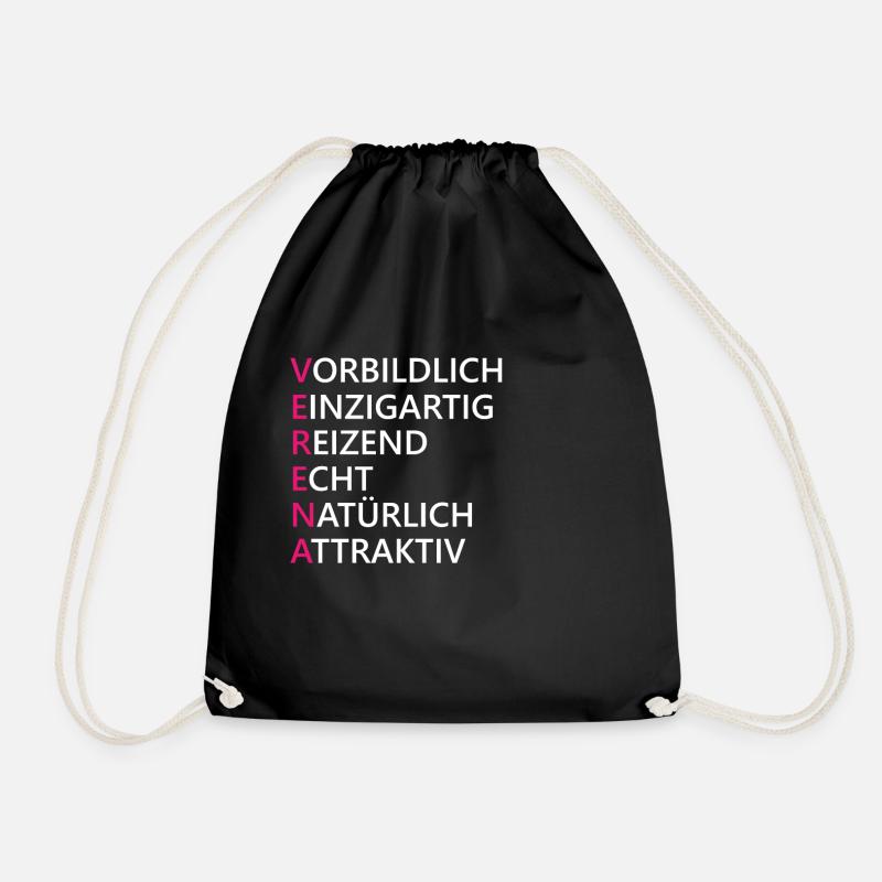 Verena Name Geschenk - Turnbeutel - Schwarz