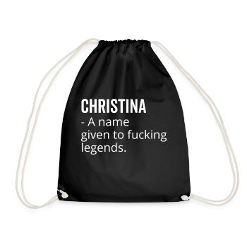 Christina un nom donné à Fucking Legends - Sac de sport léger - noir - Devant