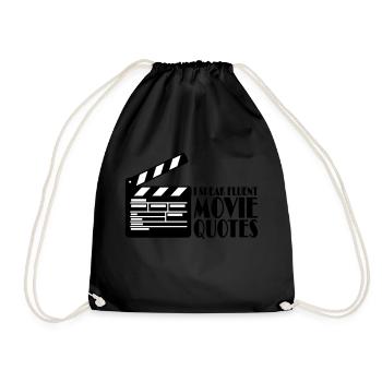 I speak fluent movie - Drawstring Bag - black - Front