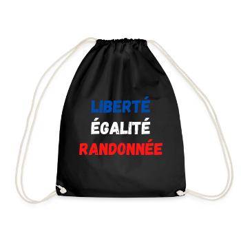 Liberté égalité randonnée - Sac de sport léger - noir - Devant