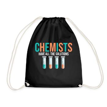 Chemists Have All The Solutions 3 - Drawstring Bag - black - Front