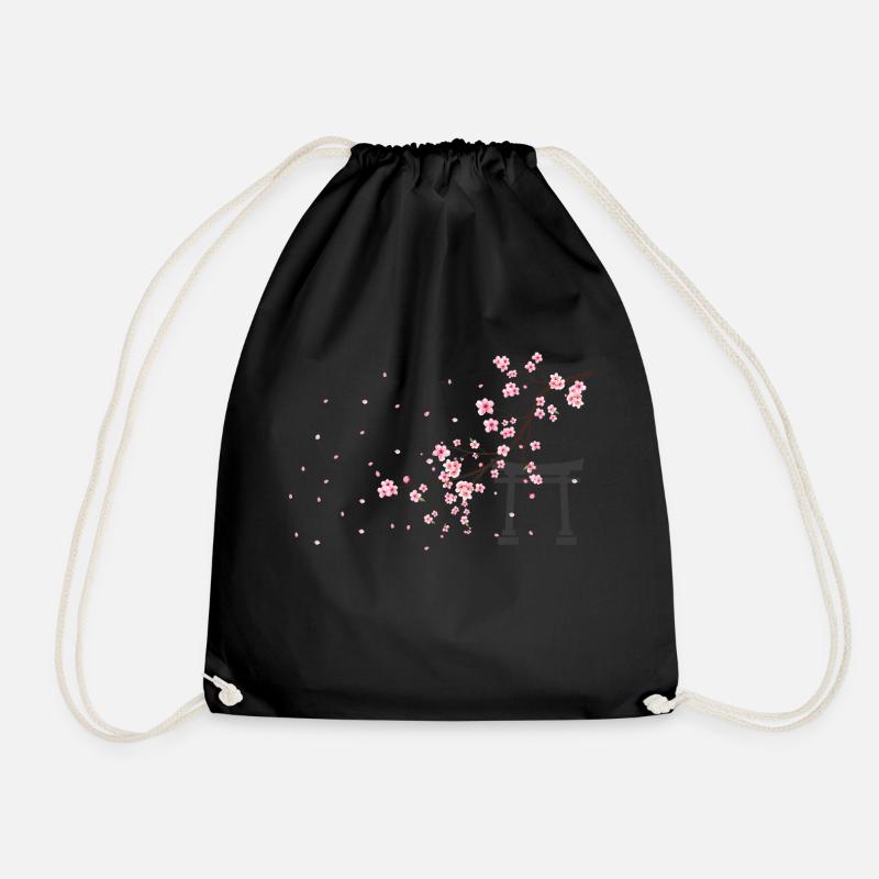 sakura yori tshirt japan Kirschblüten - Turnbeutel - Schwarz