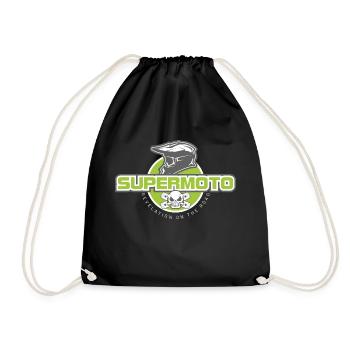 SUPER MOTO SUMO Helmet - Drawstring Bag - black - Front