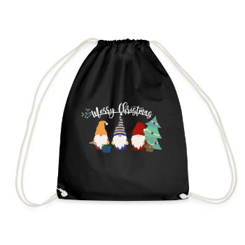 Elfes de Noël - Sac de sport léger - noir - Devant