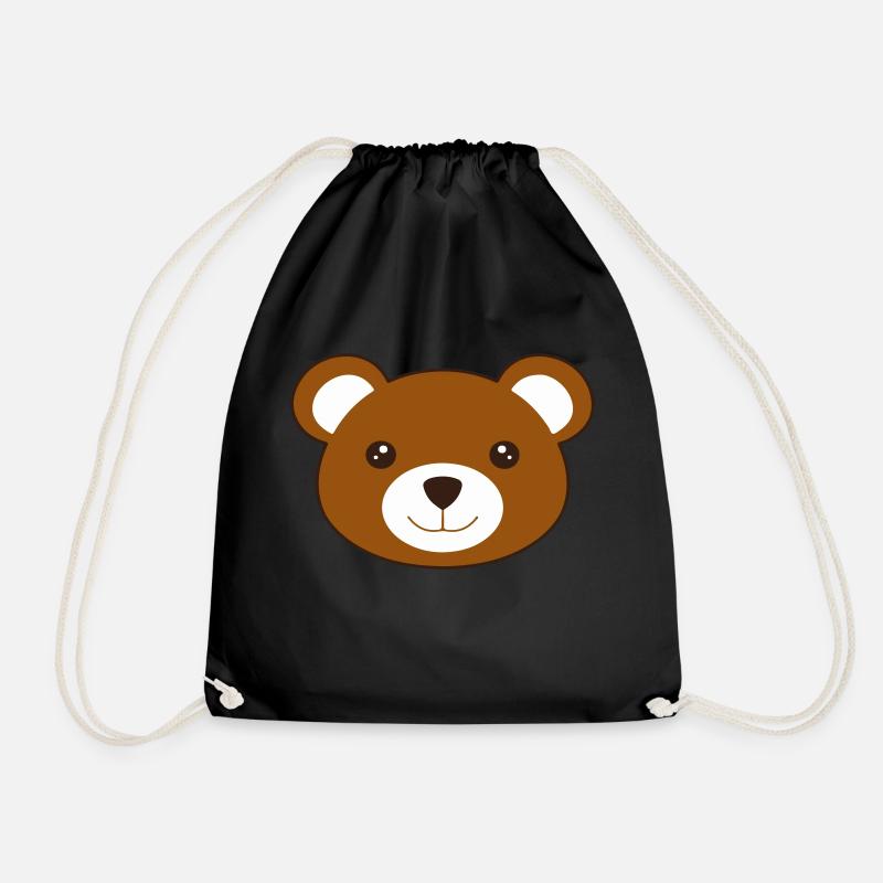 Teddybär - Turnbeutel - Schwarz