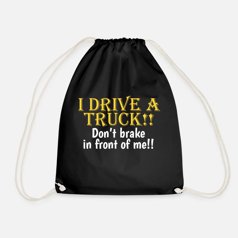 Ne freinez pas devant un camion! - Sac de sport léger - noir