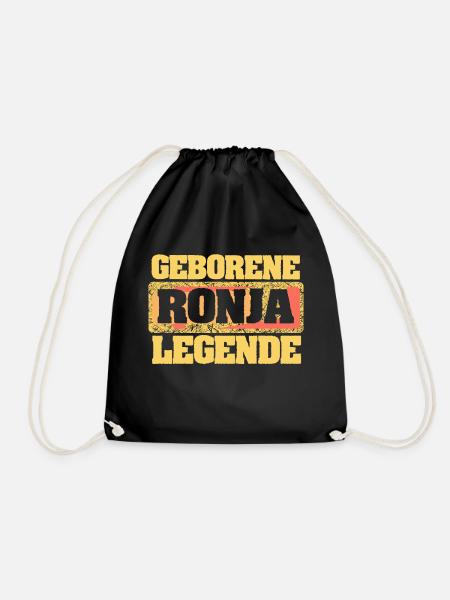 Ronja - Turnbeutel - Schwarz