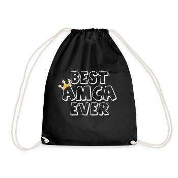 Meilleur Amca de tous les temps - Sac de sport léger - noir - Devant