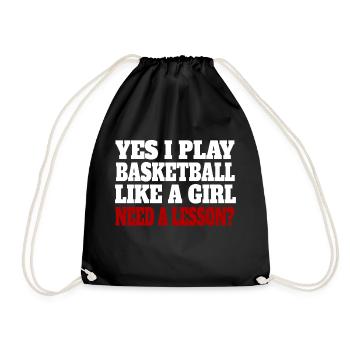 Basketball Basketball Player Basketball Club - Drawstring Bag - black - Front
