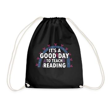 Dyslexia Interventionist for Dyslexia - Drawstring Bag - black - Front