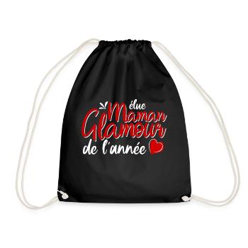 elue maman glamour de l'année - Sac de sport léger - noir - Devant