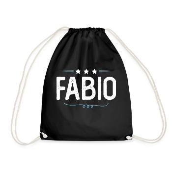 Fabio - Drawstring Bag - black - Front