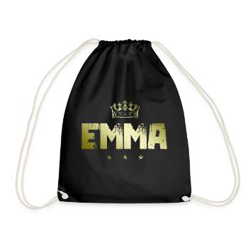 Emma - Turnbeutel - Schwarz - Vorne