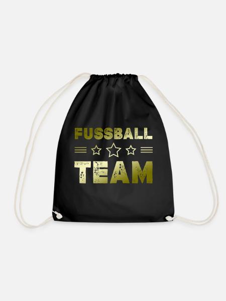 Fussball Team - Turnbeutel - Schwarz