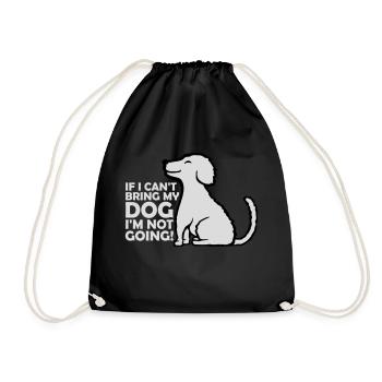 Citation Apportez mon chien - Sac de sport léger - noir - Devant