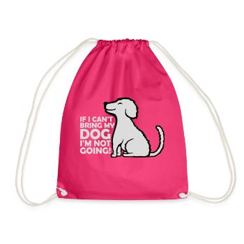 Citation Apportez mon chien - Sac de sport léger - fuchsia - Devant