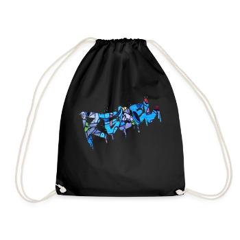 Rebel Rebels Lustige Retro Musik Hip Hop Rocknroll - Turnbeutel - Schwarz - Vorne