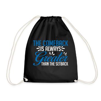 Le retour est toujours plus grand que le revers 7 - Sac de sport léger - noir - Devant