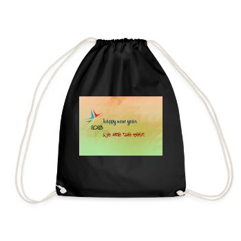 Arthin new year - Drawstring Bag - black - Front