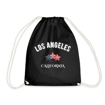 Los Angeles, Kalifornien - Turnbeutel - Schwarz - Vorne