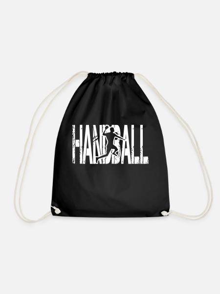 Handball - Drawstring Bag - black