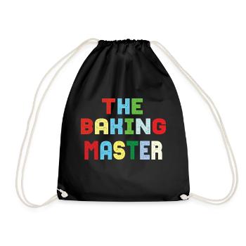 the baking master - Turnbeutel - Schwarz - Vorne