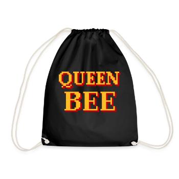 Queen bee - Drawstring Bag - black - Front