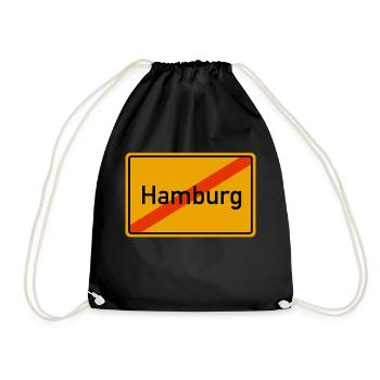 Hambourg ortsausgang - Sac de sport léger - noir - Devant