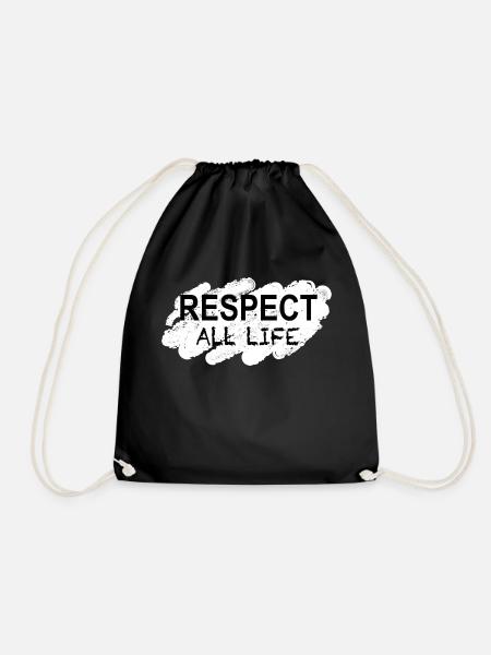 respectlife - Turnbeutel - Schwarz