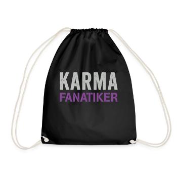 Karma Fanatiker - Turnbeutel - Schwarz - Vorne