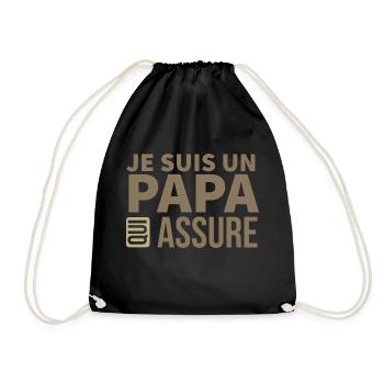 Un papa qui assure 2 - Sac de sport léger - noir - Devant