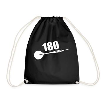 Darts Sports Fun - Drawstring Bag - black - Front