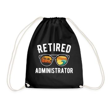 Lunettes pour les vacances à la plage à la retraite - Sac de sport léger - noir - Devant