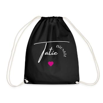 Bientôt tatie - Sac de sport léger - noir - Devant