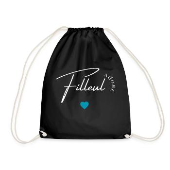Filleul adoré - Sac de sport léger - noir - Devant