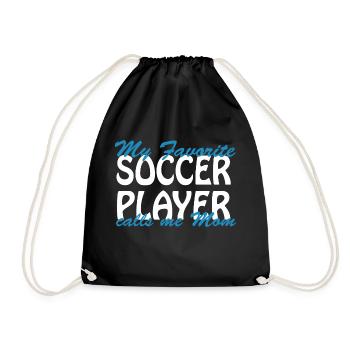 Fußball Soccer - Drawstring Bag - black - Front
