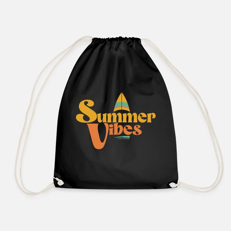summer vibes - Turnbeutel - Schwarz