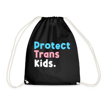 Soutien LGBT Protégez les enfants trans LGBT Pride - Sac de sport léger - noir - Devant
