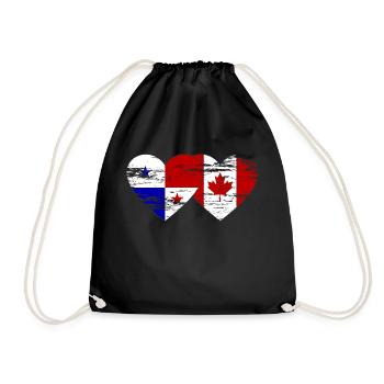 Drapeau du Panama Canada utilisé - Sac de sport léger - noir - Devant