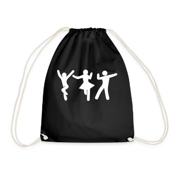 Dancing Dance Music - Drawstring Bag - black - Front