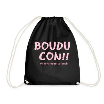 Boudu con ! - Sac de sport léger - noir - Devant