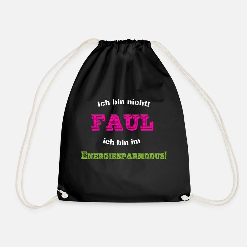 Faul - Turnbeutel - Schwarz