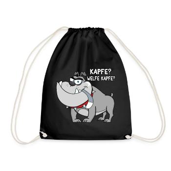 Kapfe? Welfe Kapfe? - Turnbeutel - Schwarz - Vorne