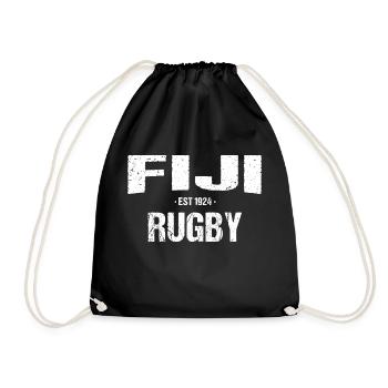 Fidschi Rugby Union - Turnbeutel - Schwarz - Vorne