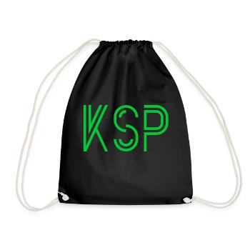 KSP 4 - Drawstring Bag - black - Front
