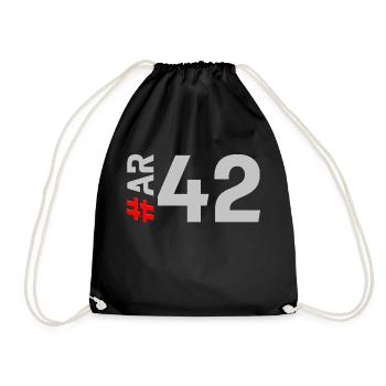 AR42-KARTON - Turnbeutel - Schwarz - Vorne