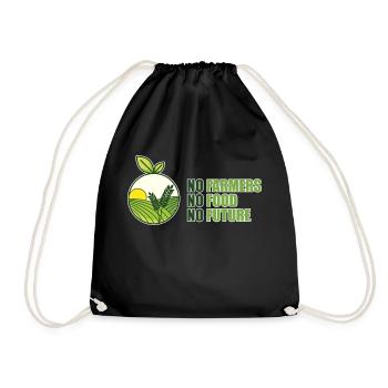 No Farmers - No Food - No Future - Turnbeutel - Schwarz - Vorne