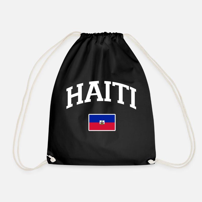 Drapeau Haiti - 509 - Kreyol Sat - Sac de sport léger - noir