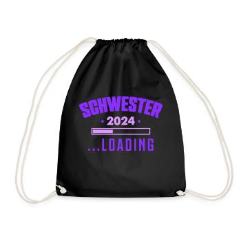 Sister 2024 - Drawstring Bag - black - Front