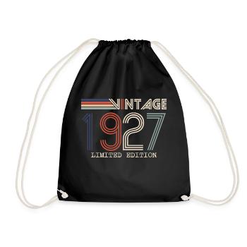 Vintage 1927 Cadeau Anniversaire - Millésime 1927 - Sac de sport léger - noir - Devant